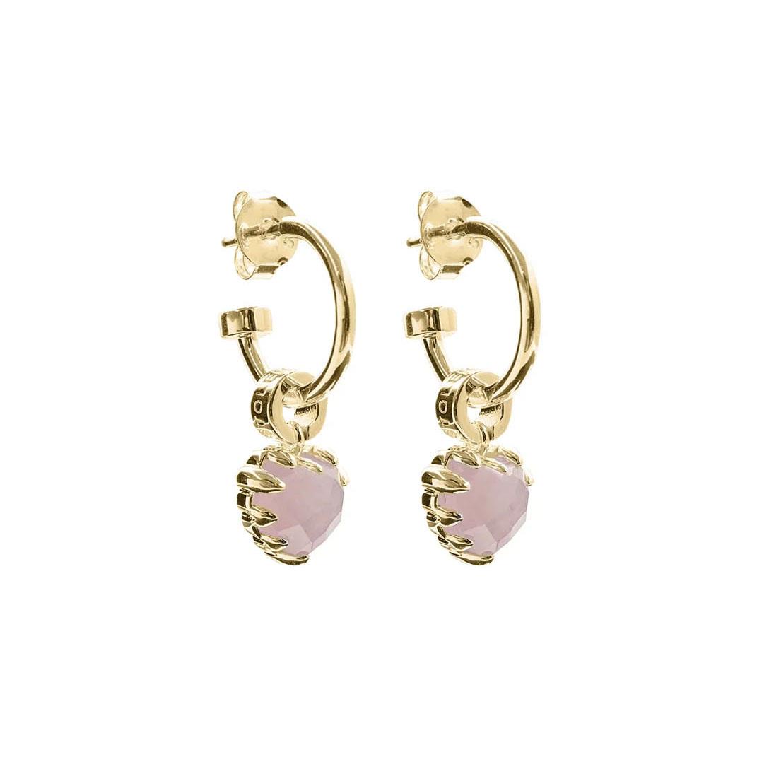 Stolen Girlfriends Club Love Anchor Earring Rose Quartz